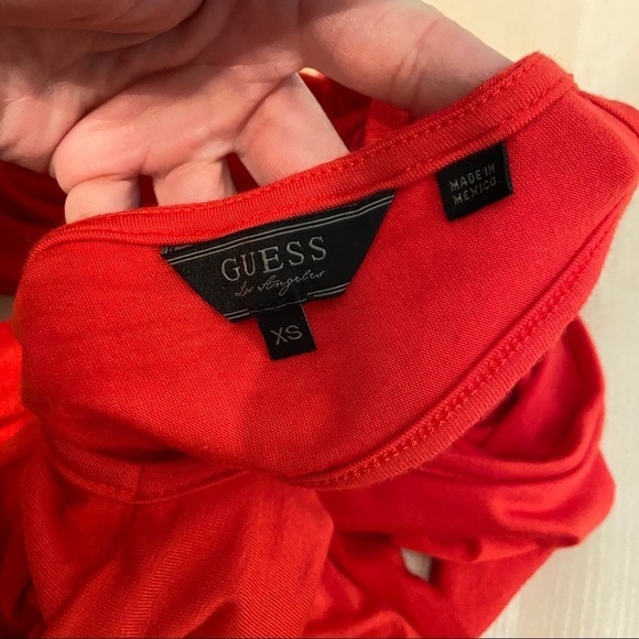 Guess women’s red ruffled sun dress in size  x-small - Picture 5 of 7